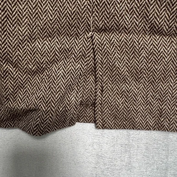 Vintage STAR C.C.C. Skirt Juniors 9/10 Brown Herringbone Tweed Mini Wool USA NOS - Picture 2 of 8